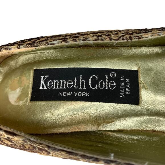 Kenneth Cole Vintage New York High Heels Textured Snake Skin Size 7 - Picture 4 of 16